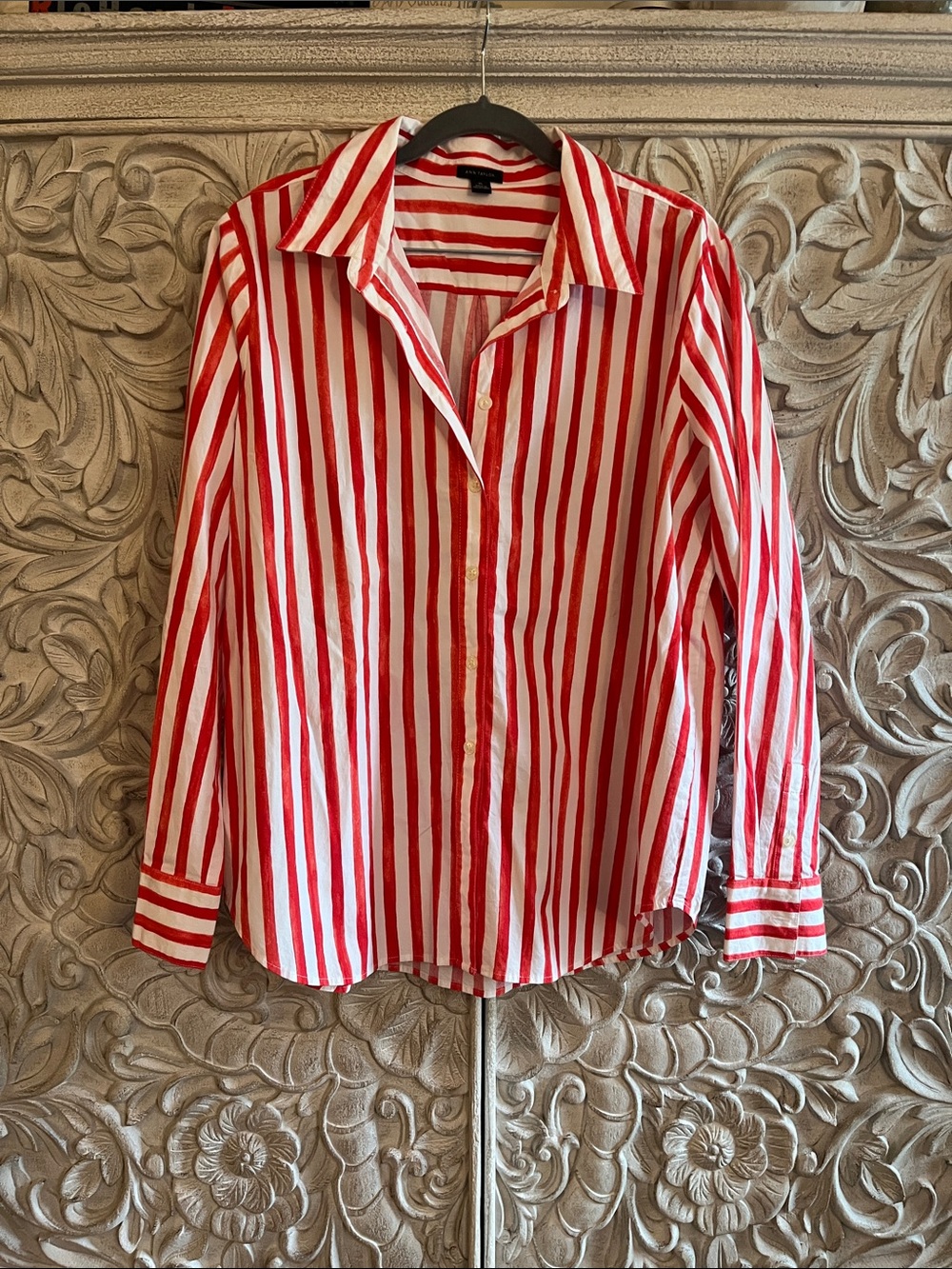 Ann Taylor Stripped Button Down Shirt